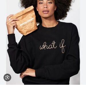 Lingua Franca Black Sweatshirt